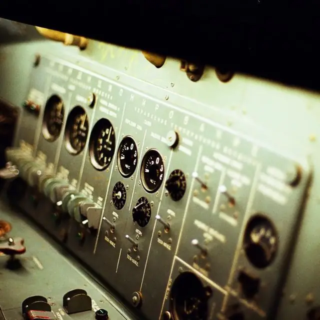 Close view of a studio patch bay